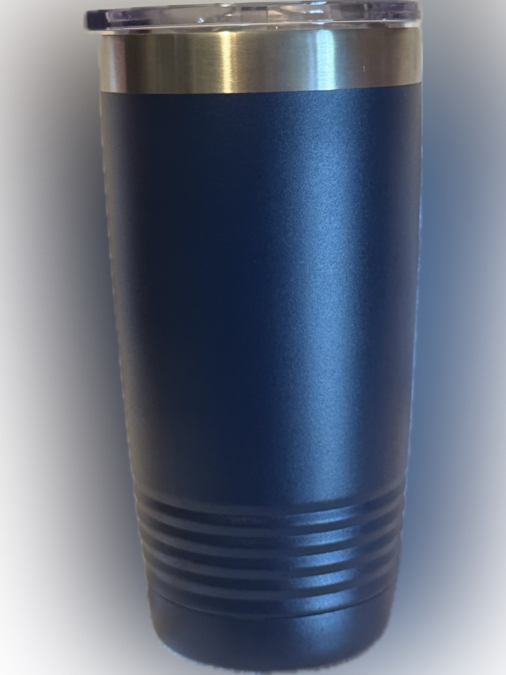 Beautiful Navy Blue 'I'd Rather Be Fishing' Stainless Steel Tumbler - Picture 4 of 4